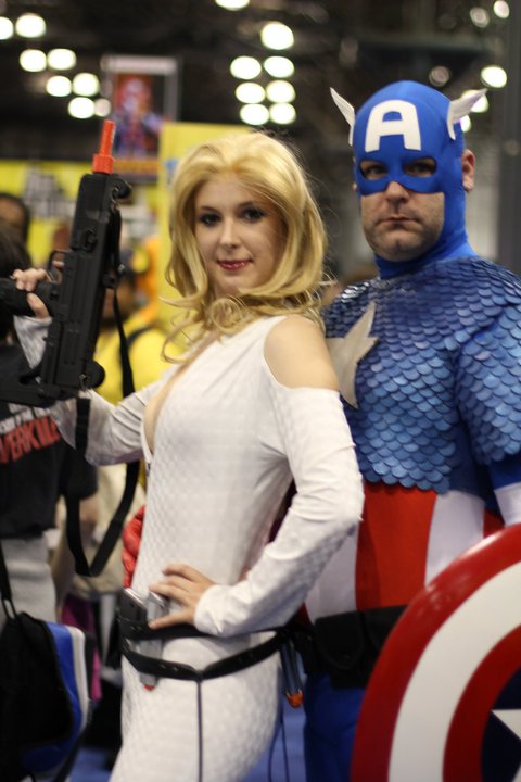 Sharon Carter and Captain America (Steve Rogers)