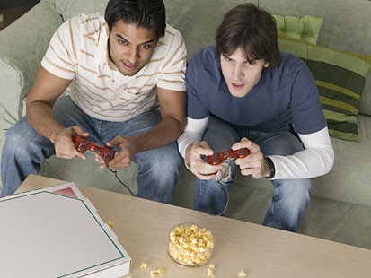 What elements keep gamers like these glued to the couch?