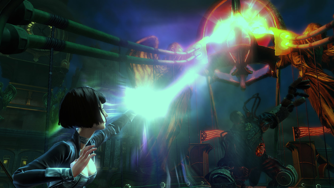 Watch Elizabeth help you take down some nasties in the BioShock Infinite trailer.