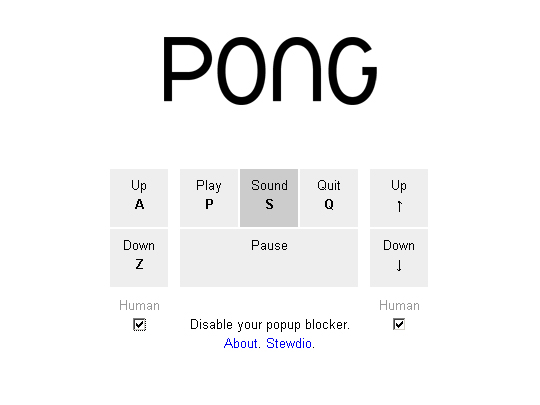 Browser Pong