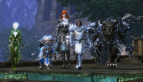The five playable races of Guild Wars 2
