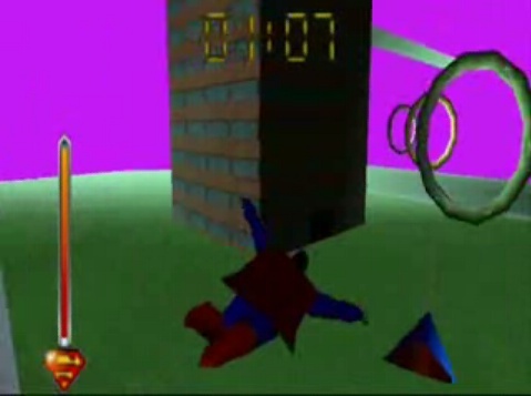 Superman 64. Not a good game, even for kids.
