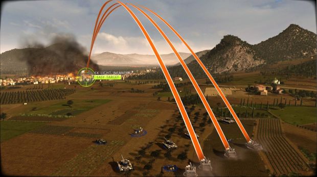 Artillery strike