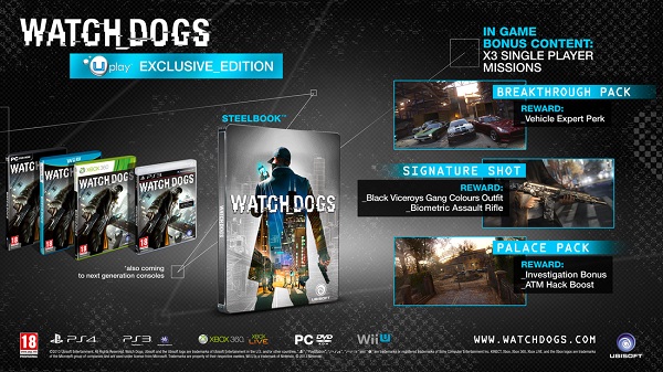 Watch Dogs UPlay Exclusive Edition