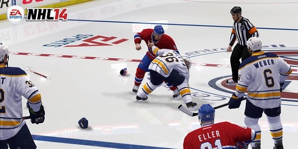 NHL 14 features the most realistic hockey fights ever.
